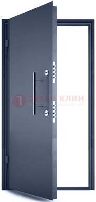 Черная металлическая бронированная дверь ДБ-1 в Архангельске