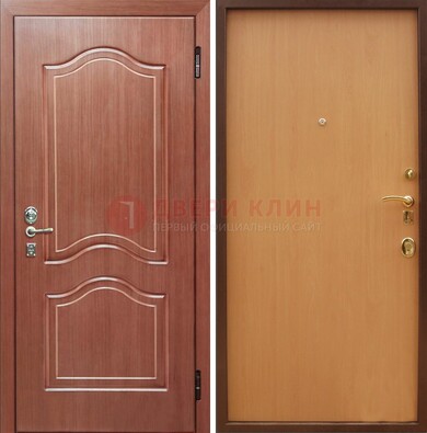 Входная дверь отделанная МДФ и ламинатом внутри ДМ-159 в Архангельске