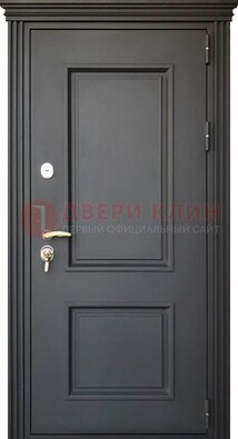 Чёрная дверь с МДФ ДМ-520 в Архангельске