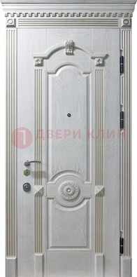 Белая дверь с МДФ ДМ-525 в Архангельске