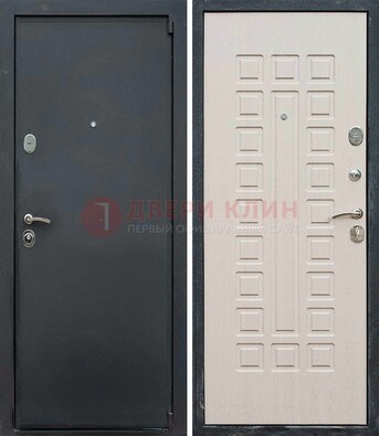 Черная металлическая дверь с порошковым покрытием ДП-101 в Архангельске