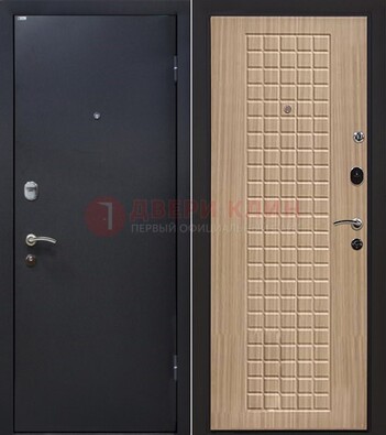 Черная металлическая дверь с порошковым покрытием ДП-157 в Архангельске