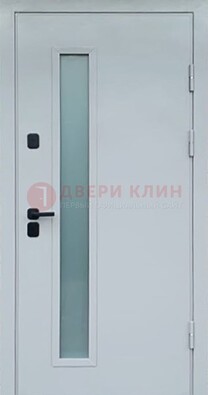 Светлая железная дверь с порошковым напылением ДП-303 в Тольятти