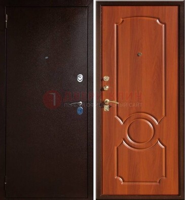 Темная железная дверь с порошковым напылением ДП-46 в Архангельске