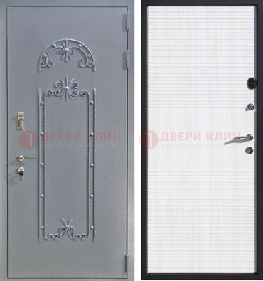 Черная входная дверь с порошковым покрытием ДП-67 в Архангельске