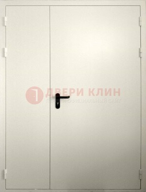 Белая противопожарная двупольная дверь ДПМ-02/60 в Архангельске