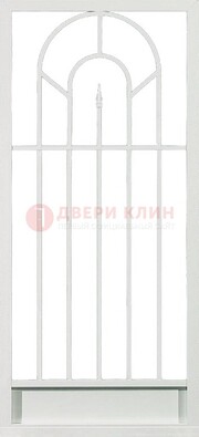 Стальная решетчатая дверь в белом цвете с пикой ДР-11 в Архангельске