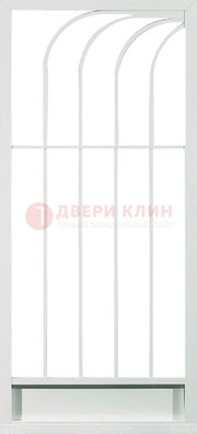 Белая металлическая решетчатая дверь ДР-17 в Архангельске