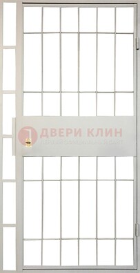Железная решетчатая дверь в белом цвете ДР-19 в Архангельске