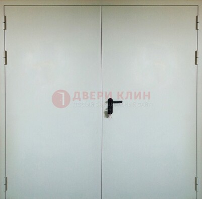 Белая металлическая техническая дверь ДТ-8 в Архангельске