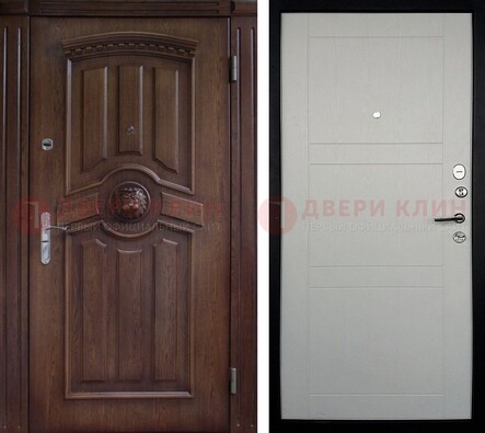 Темная входная дверь с виноритом ДВТ-216 в Архангельске