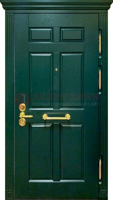 Классическая зеленая дверь с виноритом на улицу ДВТ-248 в Архангельске