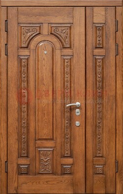 Полуторная железная дверь винорит для дома ДВТ-252 в Балашихе