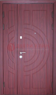 Тамбурная красная железная дверь с виноритом ДВТ-3 в Архангельске