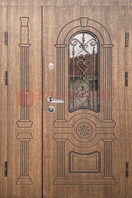 Железная классическая дверь с терморазрывом и рисунком ДВТ-77 в Сергиевом Посаде